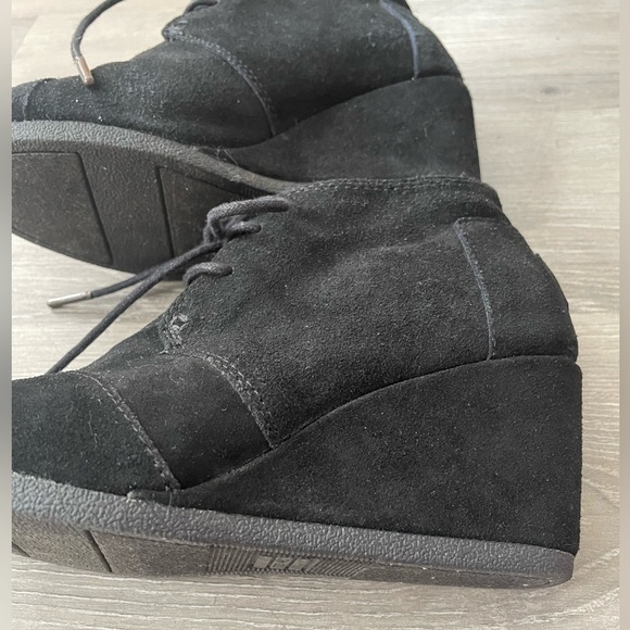 TOMS Wedge Ankle Boot Size W5.5 - Picture 5 of 6